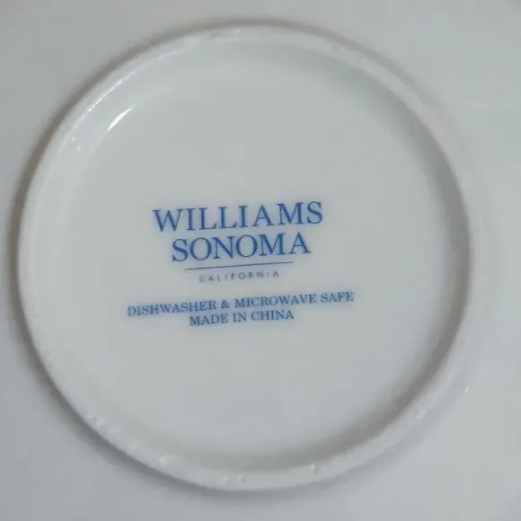 Williams Sonoma Set of 3 Cereal Bowls 5.5" Easter Bunny Meadow Gold Rimmed - Picture 7 of 7